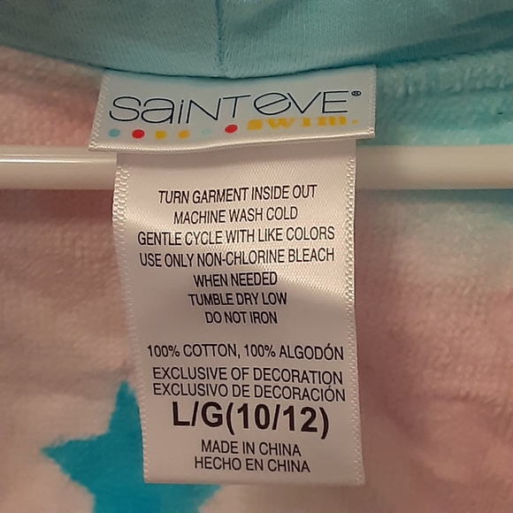 NWOT Unicorn Beach Bathrobe Kid Large 10/12 - Picture 6 of 7